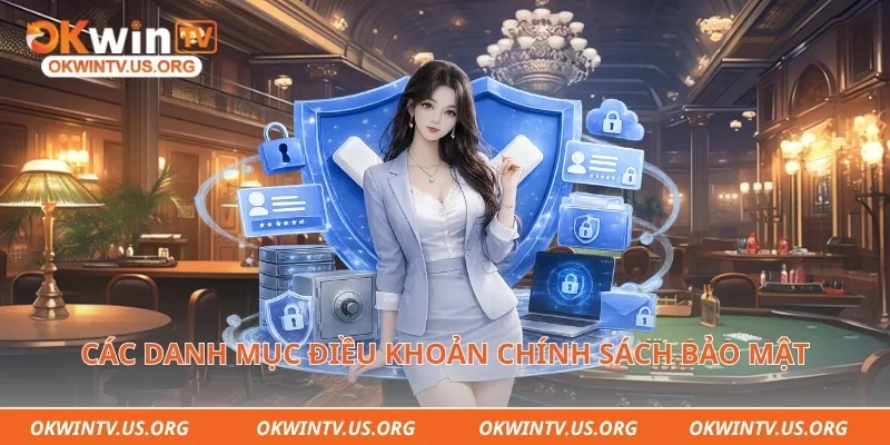 Các danh mục điều khoản chính sách bảo mật Okwintv chi tiết