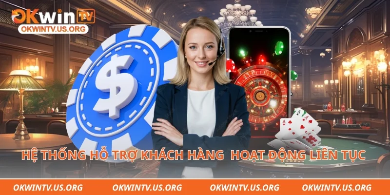 Hệ thống hỗ trợ khách hàng trực tuyến hoạt động liên tục mỗi ngày