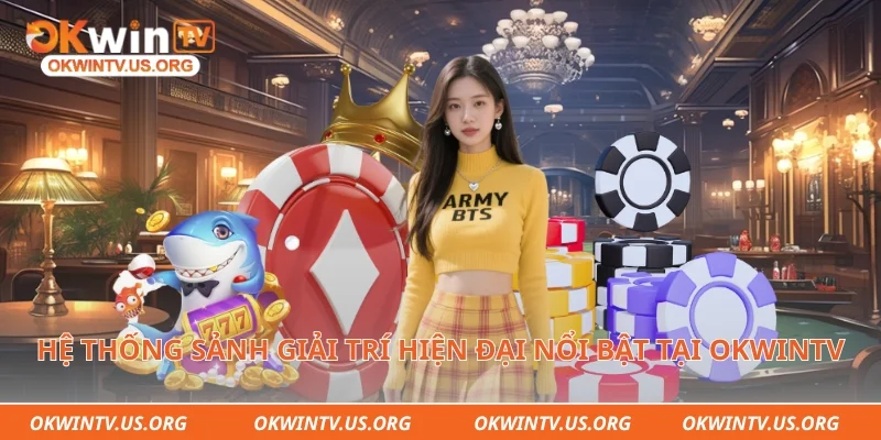Hệ thống sảnh giải trí hiện đại nổi bật tại Okwintv